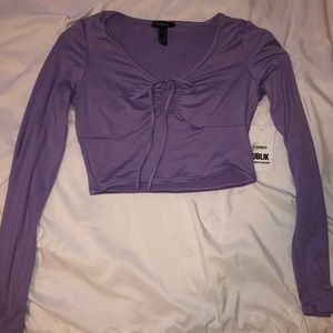 Purple crop top